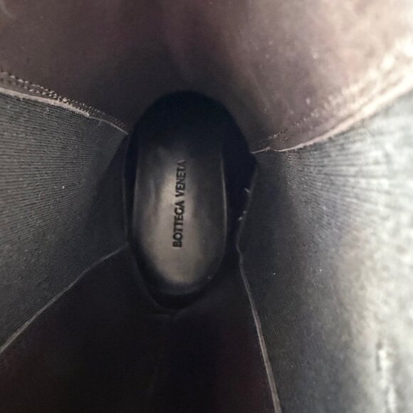 Bottega Veneta Tire Chelsea Boot Sea Salt Military Calf Leather Size 40.5 - Picture 8 of 11